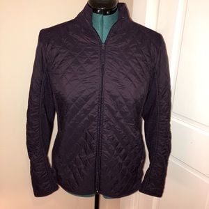 Talbots Eggplant Activewear Yoga Jacket